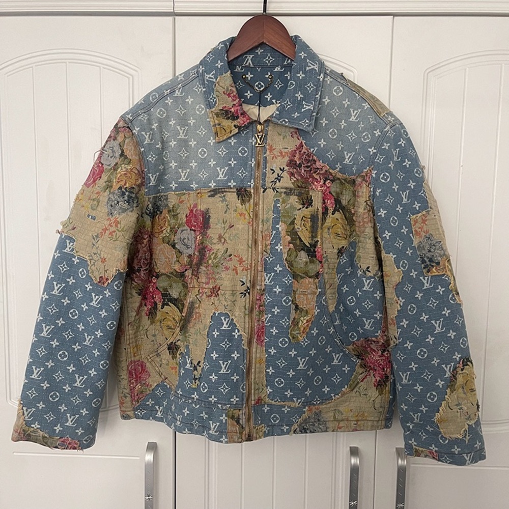 Louis Vuitton Distressed Workwear Denim Jacket